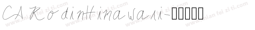 CA RodinHimawari字体转换
